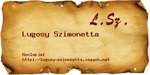 Lugosy Szimonetta névjegykártya